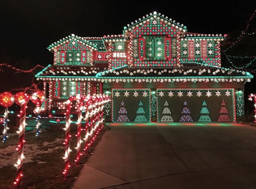 The Hazards Gingerbread House is a great place to visit and bring happiness to families and friends from local areas. The house was named by a neighborhood girl named Lily. She said, I love the Gingerbread House, and I about fell over. I didn’t realize what I had been creating,” homeowner Walt Hazard said. 