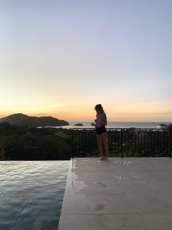 Me (Annamarie Burford) in front of a Costa Rican sunset.