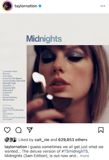 Taylor Swift showed a change in the music she produces when she put out Midnights, a new unique album that illustrates Swifts growth.