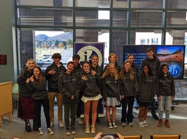 Dakota Ridge High School students celebrating their entry into the IB Diploma program. (Holly Davis)