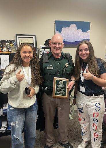 Deputy Bruening received his award in March of 2023. (Hannah Martin-Edmonson)