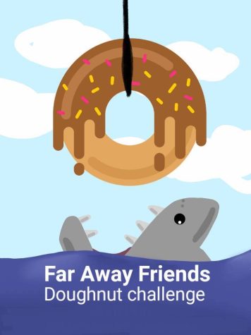 Far Away Friends Club  poster, created by junior Aiden Graupmann.