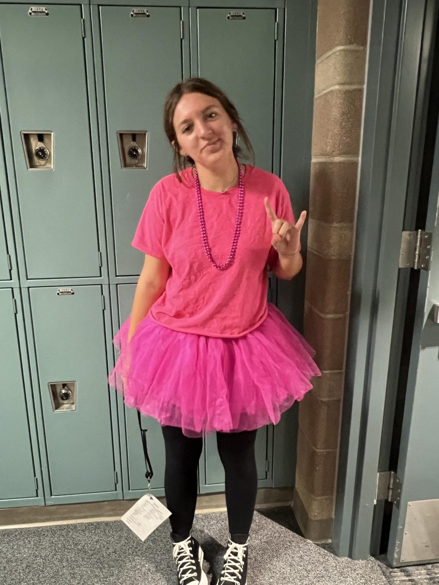 On Wednesdays We Wear Pink, and so does Katharine Gentry.