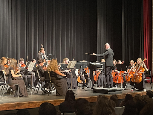 Over 100 students and many teachers, including music teacher Dylan Ford, assisted in the concert.
“My favorite part about the instrumental is that it takes a lot of talent and is a form of art and expression for the students,” DRHS nurse Amy Doolittle said.


