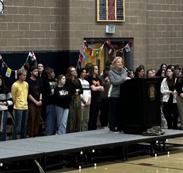 You have the right to be exactly who you are, so lets celebrate, Principal Kim Keller said at the beginning of the first ever whole-school international assembly. 