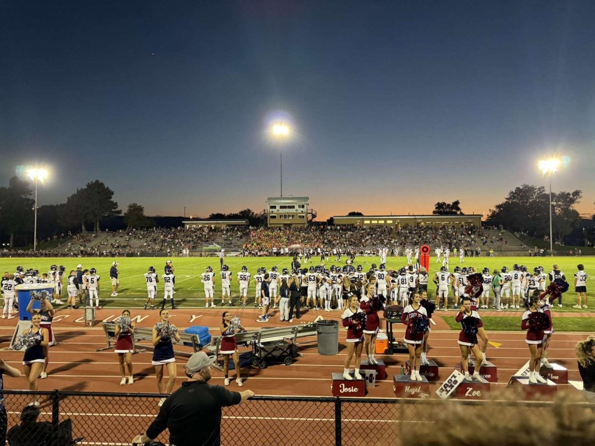 The Eagles played Chatfield on August 30, 2024, and lost 23-38. Students showed up in support for the first football game of the season. 