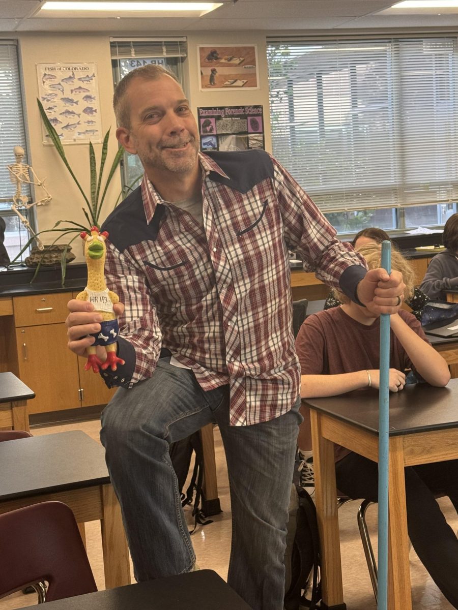 Cosby enjoys joking with his Seminar and other classes to keep the fun energy in his classroom.