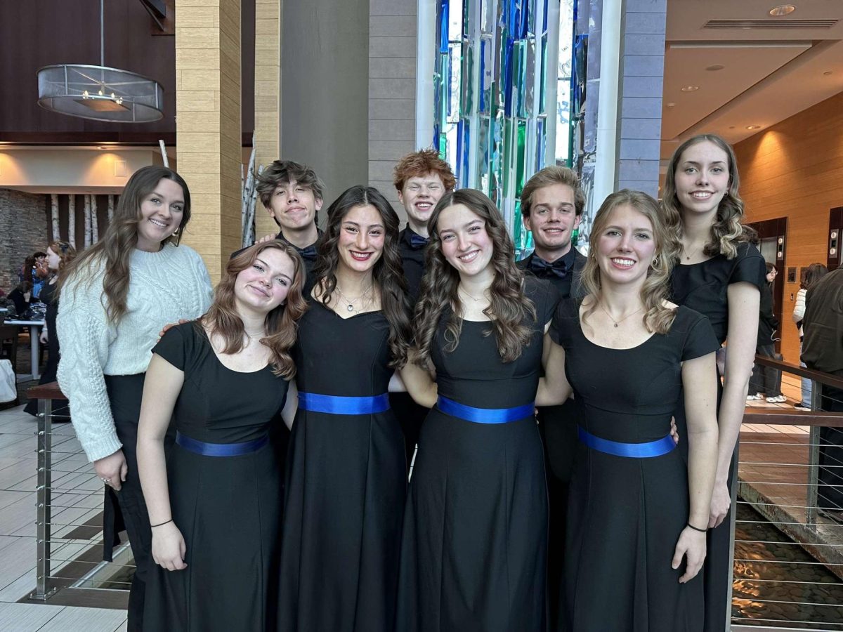 From January 9 to January 11, 2025, the Dakota Ridge All State Choir contestants perform in Denver, CO. 
 “All state choir was really stressful at first with auditions because the audition process was really rigorous, and it was so exciting to get in, and it was everything I thought it would be,” DRHS senior Kate Stanford said.  “I got to make music with the most amazing musicians that I've ever met in my life, and they were wonderful people, and it was just such a family experience,” Stanford said. 